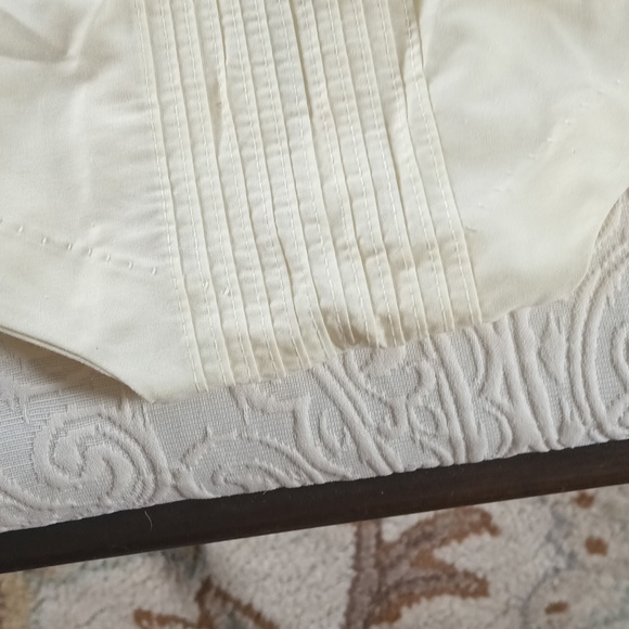 Vintage Infant Yellow pleat front Onesie with collar - Picture 3 of 5
